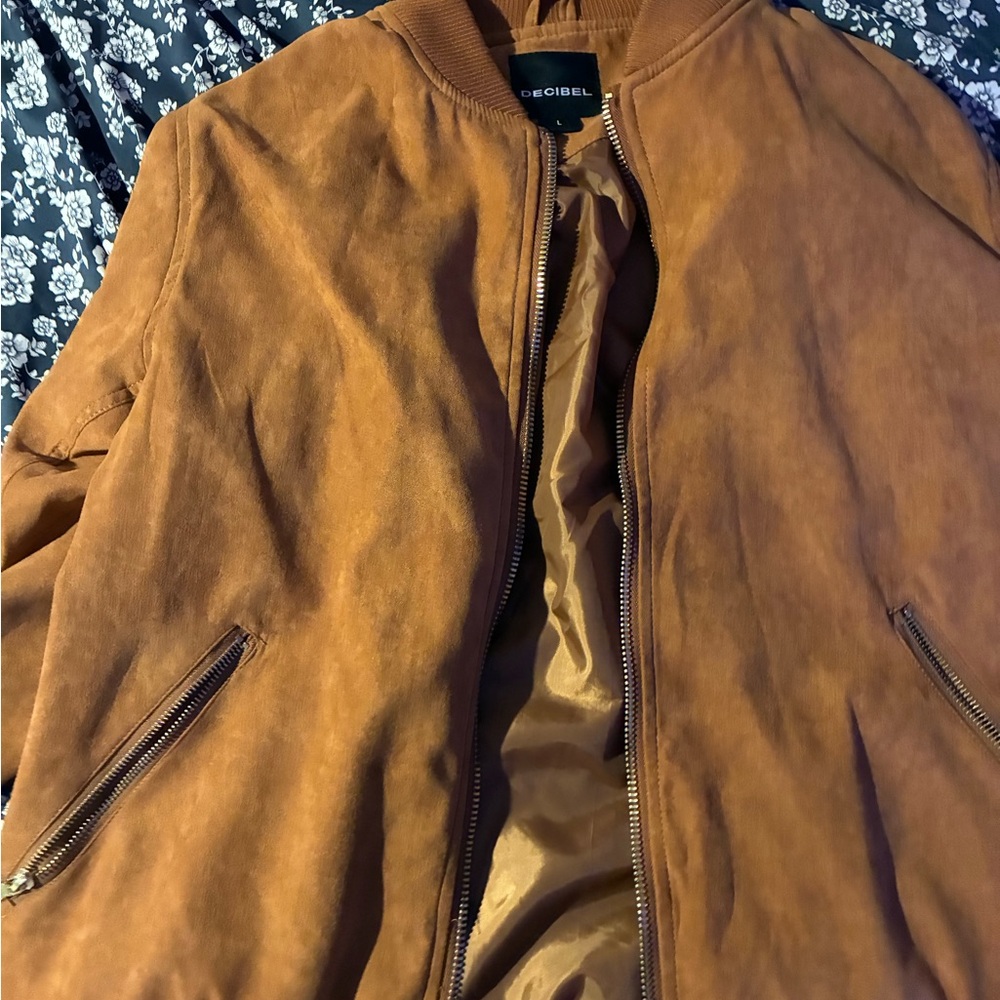 Men's Tan Bomber Jacket